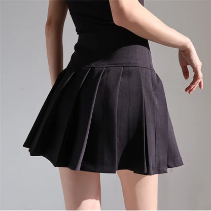 American School Y2k Style Summer Short Pleated Skirt For Women 2024 High Waist Sexy Hotsweet Mini Skirts Female