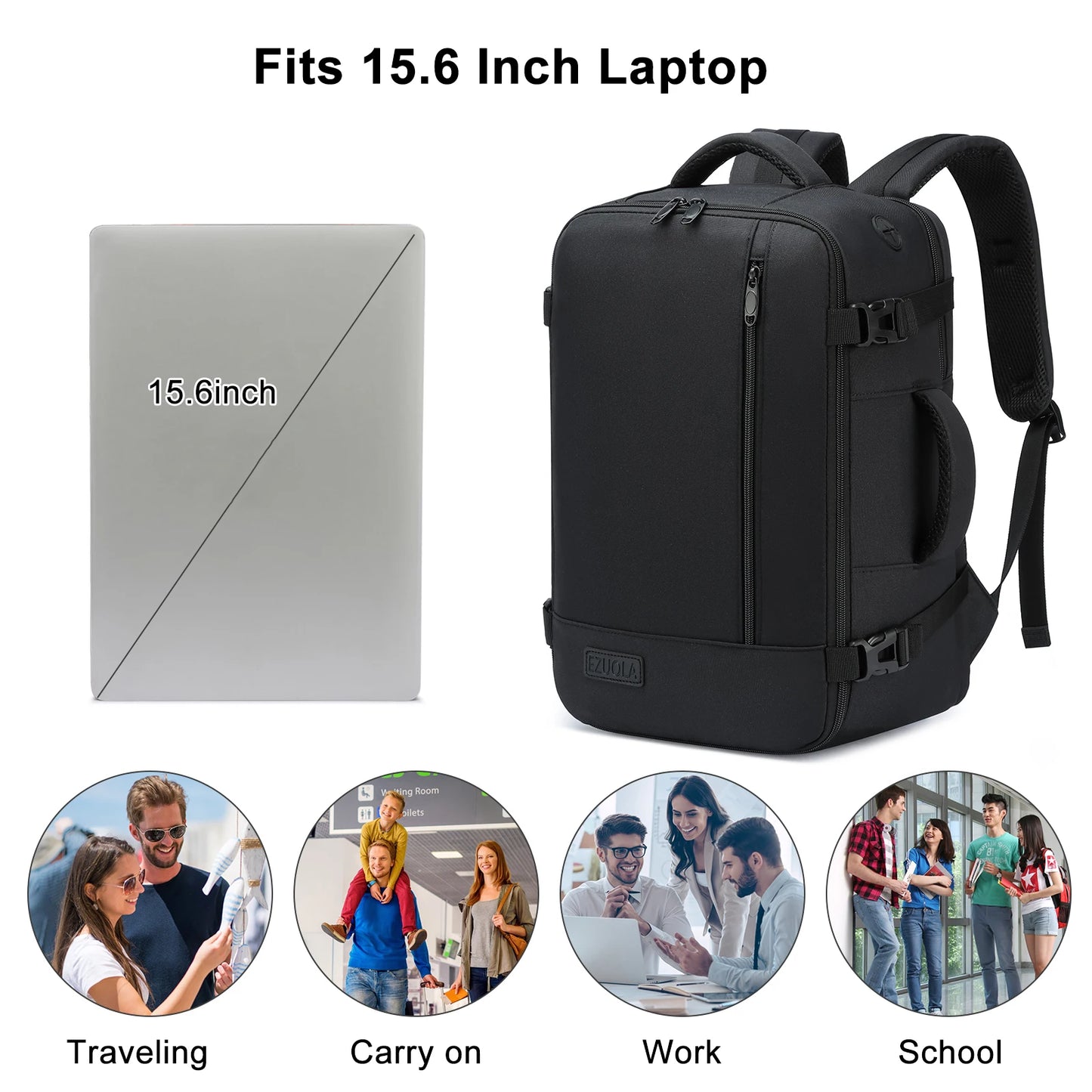 travel backpacks 40x20x25 ryanair Hand luggage with laptop compartment portable luggage students business people school cabinbag