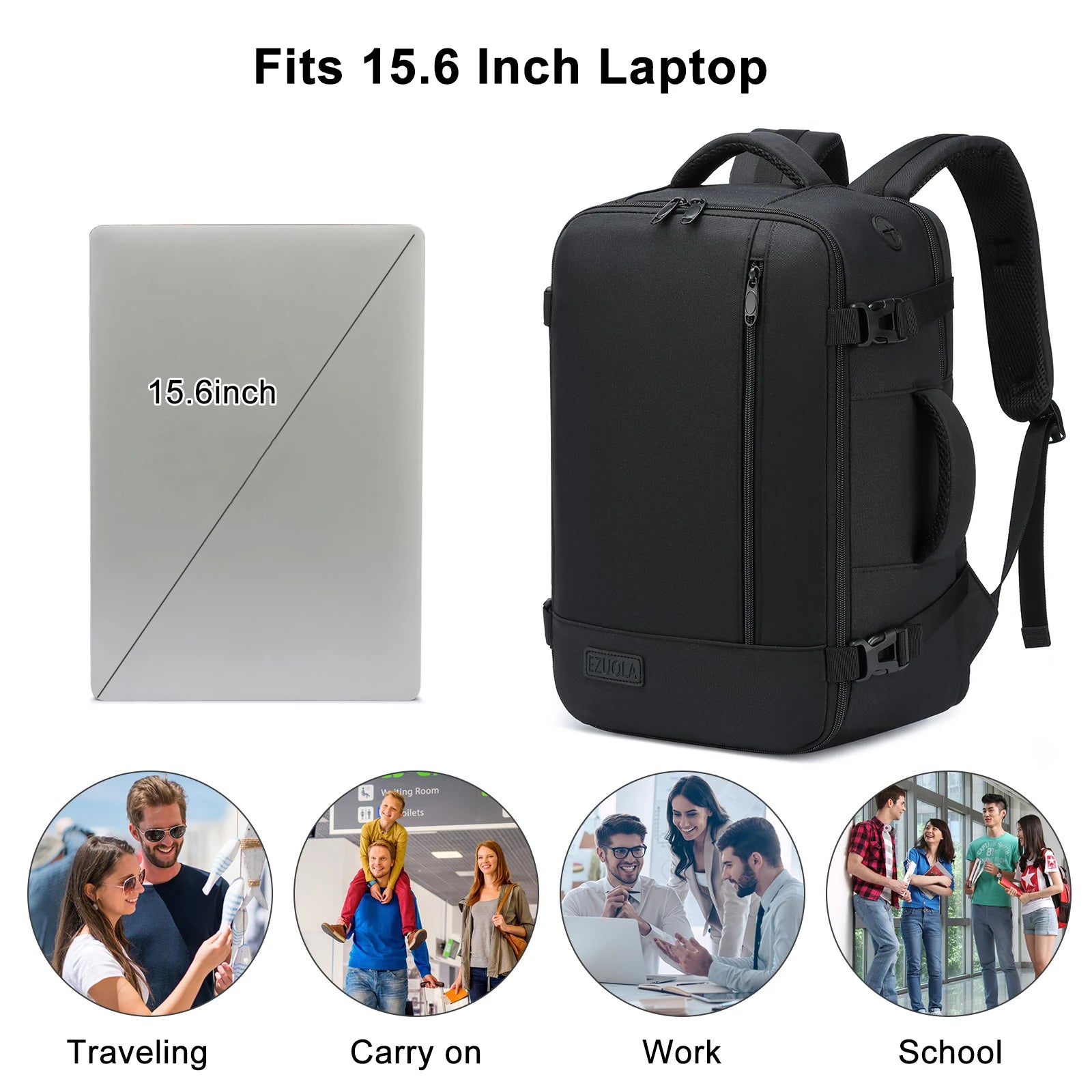 travel backpacks 40x20x25 ryanair Hand luggage with laptop compartment portable luggage students business people school cabinbag