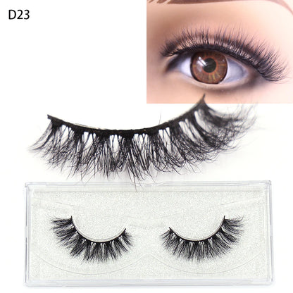 LEHUAMAO False Eyelashes Mink Lashes Natural Thick False Eyelashes Extension Wispy Soft Lashes Makeup Tools D22 1Pair-D23