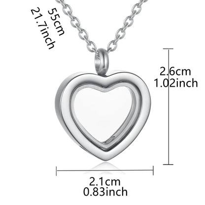 Cremation Jewelry for Ashes for Human Keepsake Stainless Steel Memorial Pendant Cremation Urn Necklace for Human Ashes Badiee Stylez