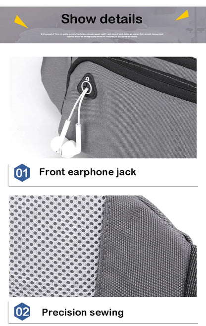 Nylon Waterproof Fanny Waist Bag Pack For Men Women Belt Pouch Male Belly Banana Ladies Bum Hip Kangaroo Sports Running Waistbag