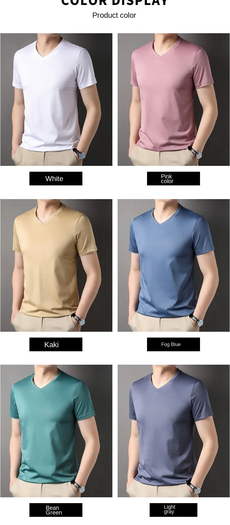 Top Grade 1.7% Mulberry Silk New Brand Tops Round Neck t Shirts For Men 2025 Summer Short Sleeve Casual Fashion Mens Clothing