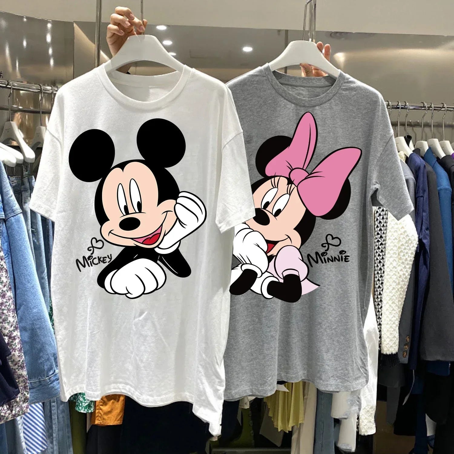 Women's T-shirt Cartoon Streetwear Mickey Mouse Women Tee Korean Loose Short Sleeve T Shirt Summer Y2k Clothes Tops Badiee Stylez