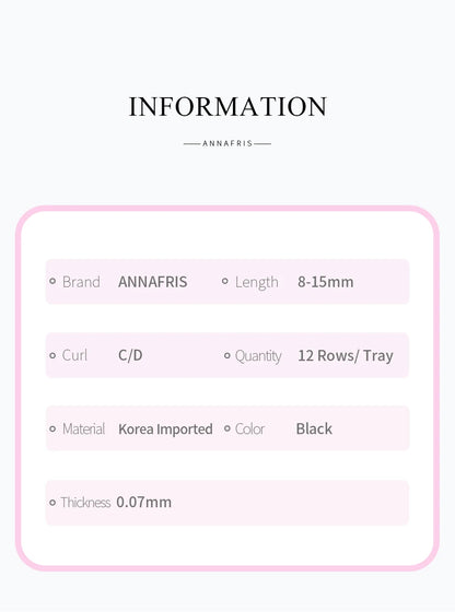 ANNAFRIS W Shape 6D Volume Eyelash Extension False Mink Soft Natural Premade Fans Lash 6D W Shaped Easy Faning Eyelashes