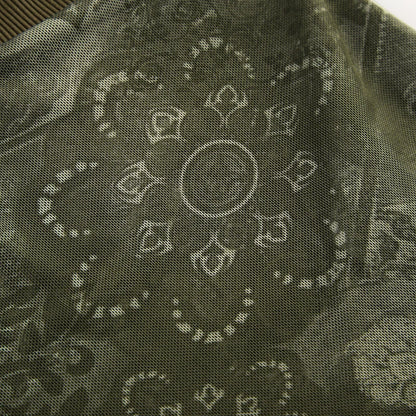 Rockmore Boho Vintage Print Mesh Patchwork Crop Top Women V Neck Camis Y2K Streetwear Female Coquette Aesthetic Clothes 2024