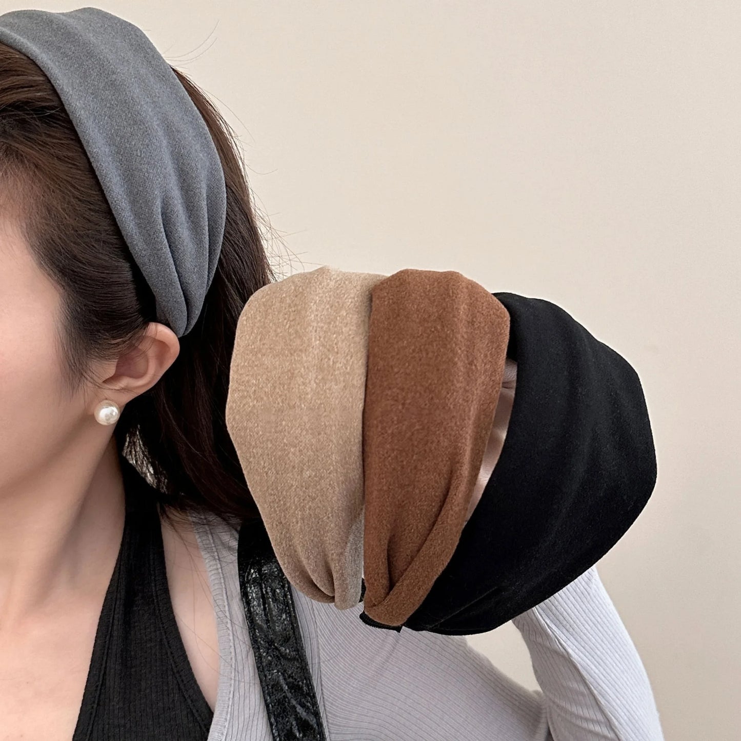 2025 Korea Fashion Elegant Wide Hairbands Headband Women Girls Gift Scrunchie Hair Head Hoop Band Accessories Headdress Headwear