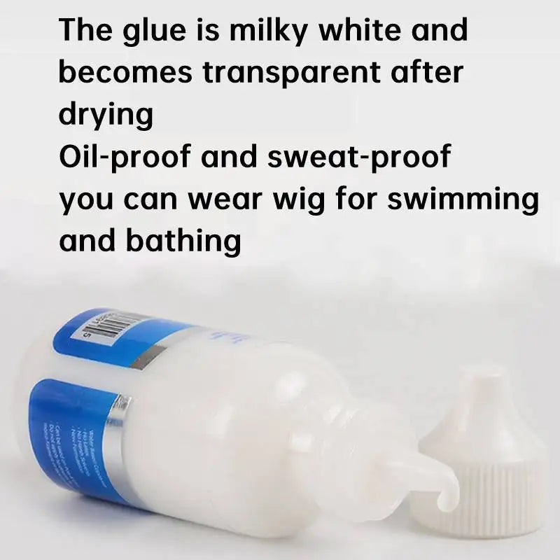 Hair Replacement Adhesive Invisible Wig Bonding Glue Strong Hold Glue Wig Adhesive Glue for Lace Hairpiece, Wigs & Toupee