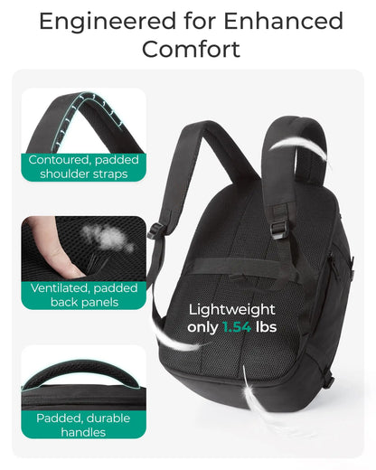 BAGSMART Travel Backpack Flight Approved 30L Lightweight Backpack for Men Women Waterproof Travel Bag with USB Charging Port