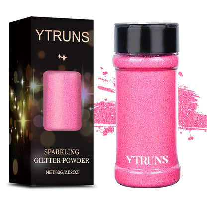 Laser Glitter Powder, 80g, 6 Colors, for Nail Art, Crafts, Candle Making, DIY Projects, Fine Glitter for Precise Designs 03