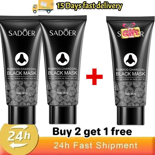 Blackhead Remover Mask Bamboo Charcoal Shrink Pores Acne Black Head Removal Cream Nose Cleansing Black Peel Off Masks Skin Care Buy 2 Get 1 free