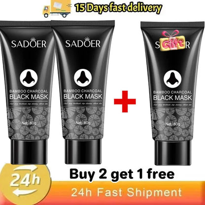 Blackhead Remover Mask Bamboo Charcoal Shrink Pores Acne Black Head Removal Cream Nose Cleansing Black Peel Off Masks Skin Care Buy 2 Get 1 free