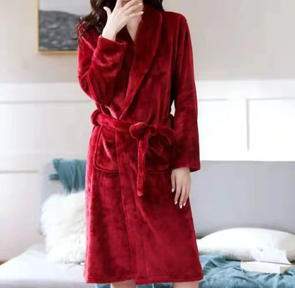 Personalised His and Hers Dressing Gown Customised Name Couples Bathrobes Terry Unisex Robe Monogrammed Mrs Mr Matching Robes Burgundy