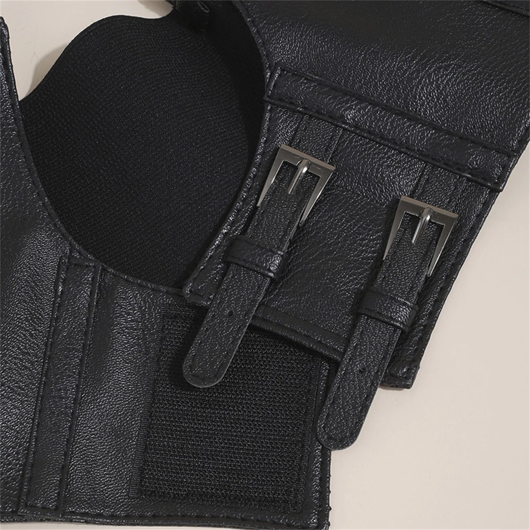 Women's Waist Belt Underbust Corset PU Leather Adjustable Punk Cummerbund Corset Wide Belts Dress Costume Waistband Cincher 1PC