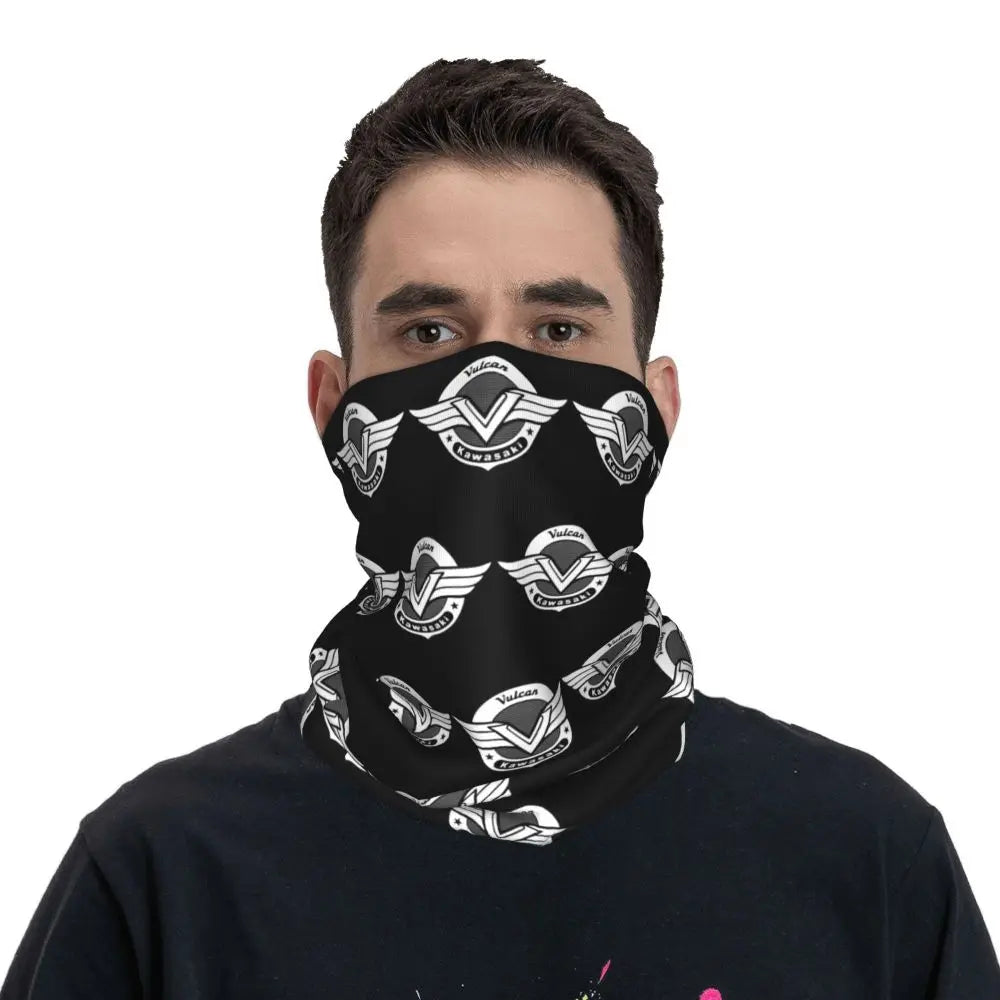 Vulcan Motorcycle Modren Bandana Neck Cover Printed Wrap Scarf Multi-use Headwear Outdoor Sports Unisex Adult Washable
