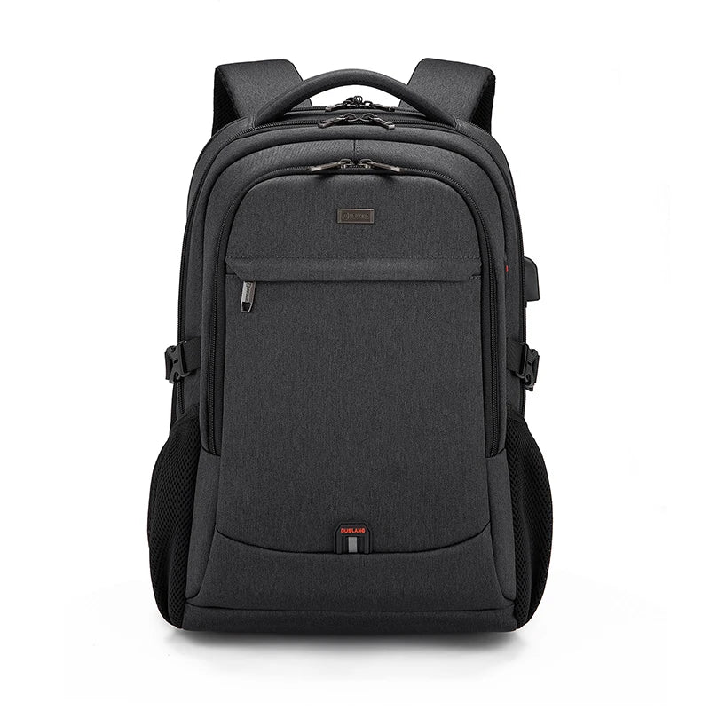 Men's 17.3 Inch Laptop Backpack for Travel College Backpack Waterproof Notebook Business Shoulder Bag With USB Charging Port