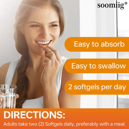 Vitamin D3 K2 - Bone Health & Immune Support Supplement - with 5000 IU Vitamin D and 50 Mcg Vitamin K2, Soy Free