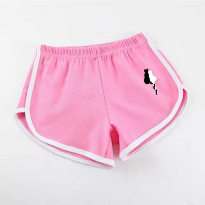 Cotton Sports Shorts Summer Yoga Dance Pants Breathable Workout Running Shorts Dolphin Shorts for Women Sports Shorts Pink