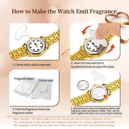 OLEVS 5513X Women Watch Original Fragrant Quartz Wristwatch Automatic Date Watches For Women Waterproof Luminous Gifts For Women