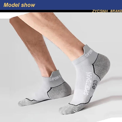 5 Pairs sport Socks High Quality Men's Summer Man Short Socks Breathable Ankle Socks Cotton Black Thin Cut Run Men Socks