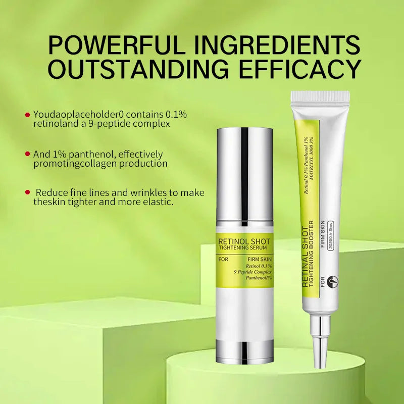 Retinol Shot Tightening Booster For Firm Skin Face Serum Eye Cream Moisturizing Anti Aging Wrinkles Dark Circles Puffiness Care