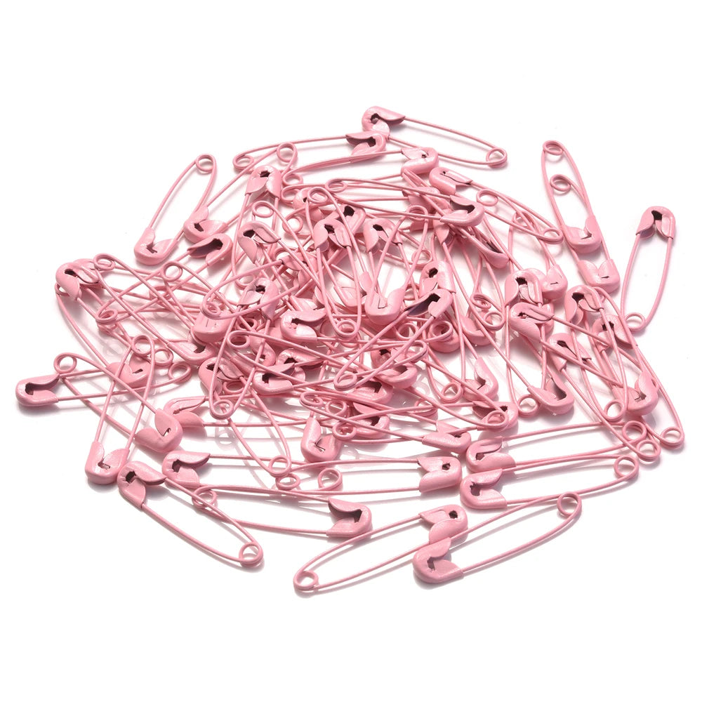 30pcs 6x30mm Colorful High Quality Safety Pins Paper Clip DIY Sewing Tools Metal Needles Large Safety Pin Brooch Accessories 12