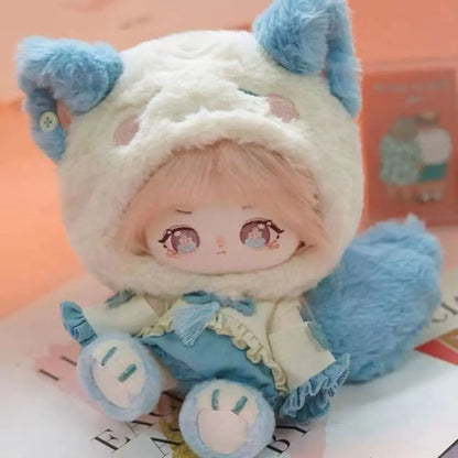 Pretty Dress Clothes for 20cm Cotton Doll, Kpop Plush Dolls Cute Outfit JK Dress Hoodie Casual Set Doll's Accessories