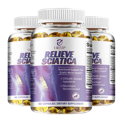 Sciatic Nerve Relief Capsules - Alpha Lipoic Acid Vitamin - Relieve Sciatica and Support Nervous System and Joint Health 60 Capsule-3bottles