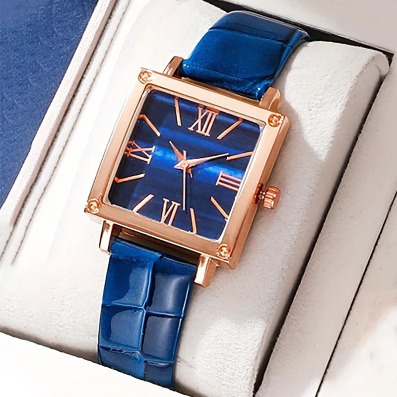 Women's Luxury Quartz Watch Roman Digital Dial Clock Women's Fashion Business Watch Casual Watch Jewelry