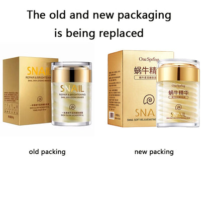 Snail Collagen Face Cream Whitening Moisture Anti Aging Facial Firming Cream Anti Wrinkles Eye Bags Korean Skin Care Product 60g