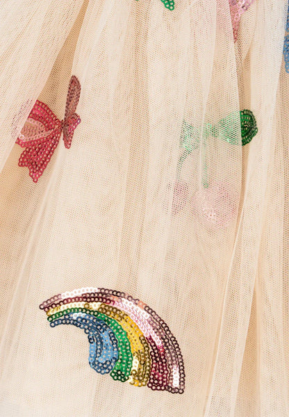 2025 Girls Party Princess Dress KS Kids Sequin Mesh Dresses Girl Full Print Dress Carnival Party Baby Cute Skirt Children Gifts