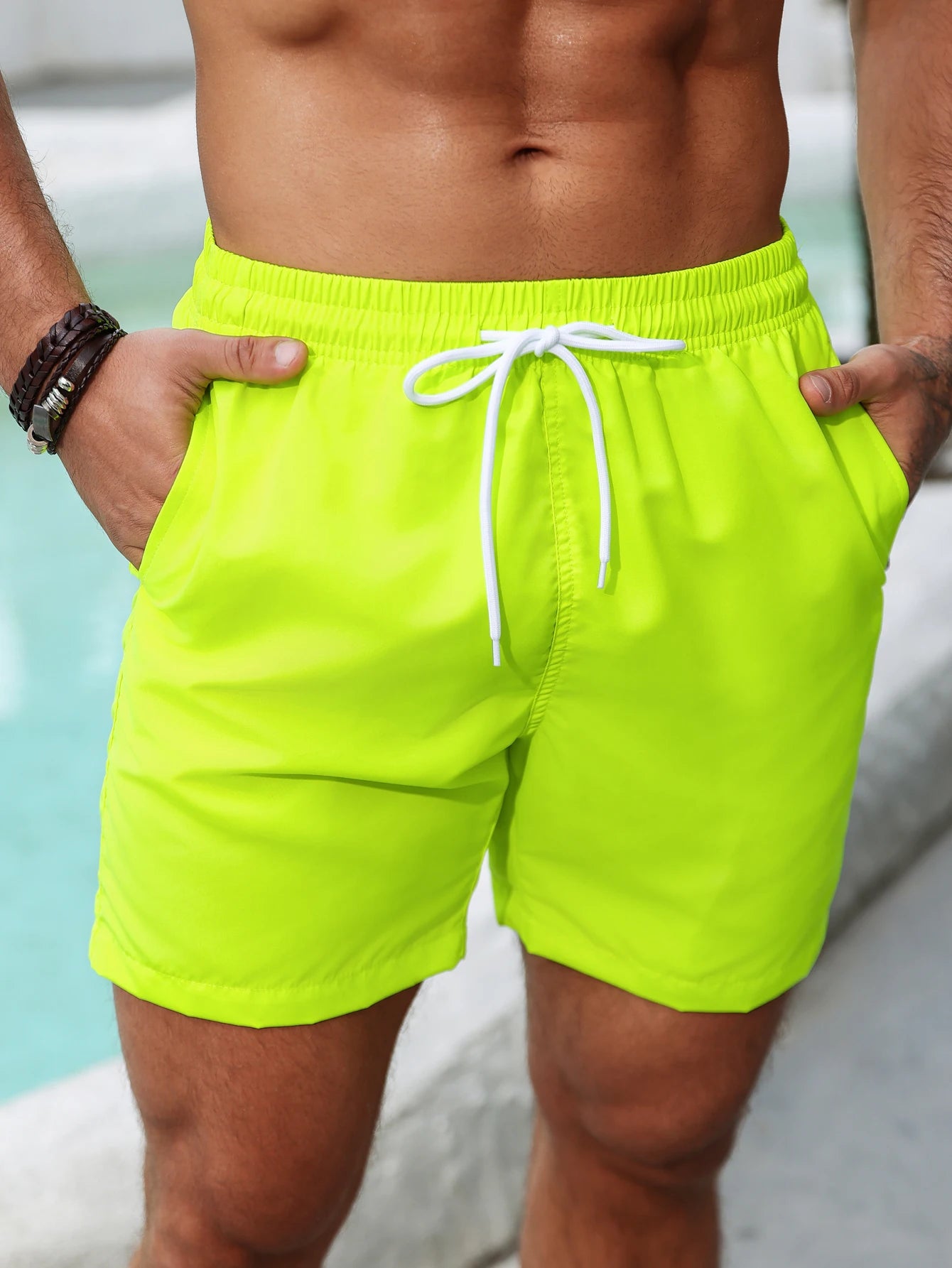 Summer holiday fluorescent coloured beach shorts shorts Badiee Stylez