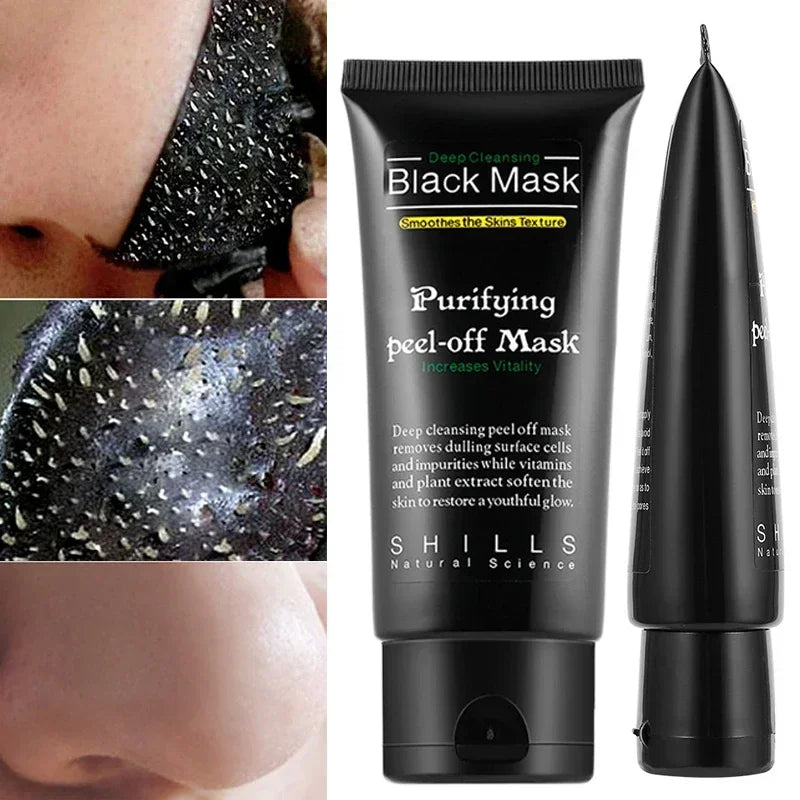 Bamboo Charcoal New Suction Face Deep Cleansing Black Mud Mask Blackhead Remover Peel-Off Mask Easy To Pull