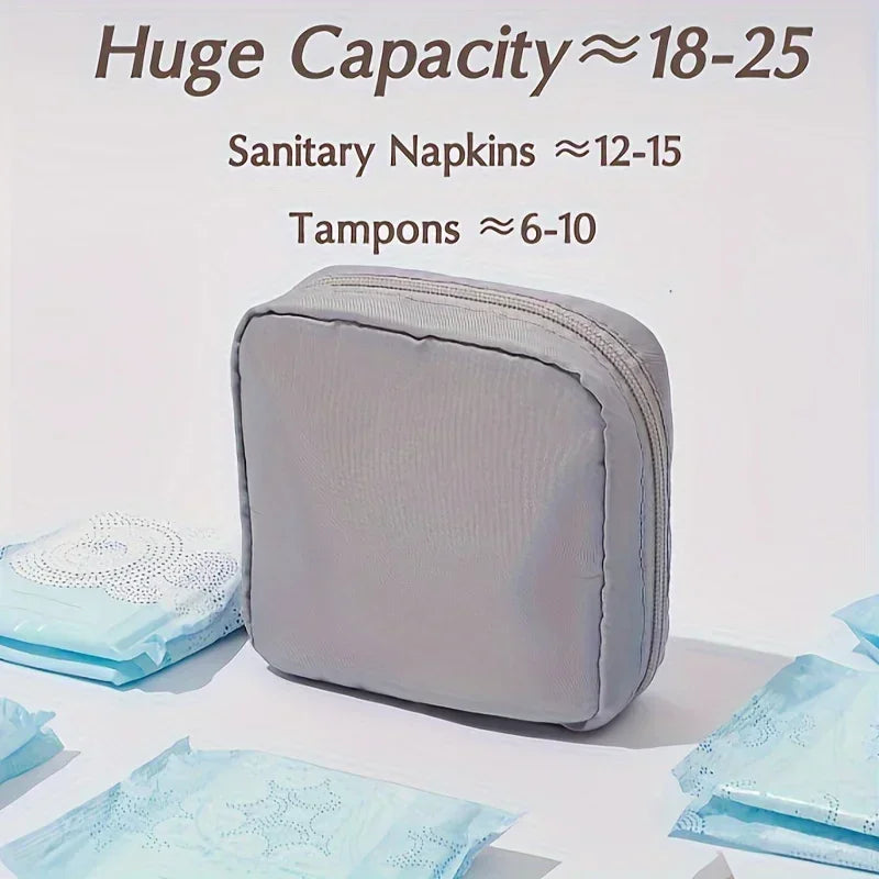 1pc Water-Resistant Feminine Product Pouch - Portable Period Kit Bag with Discreet Sanitary Napkin Storage, Menstrual Cup Pouch Badiee Stylez