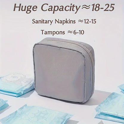 1pc Water-Resistant Feminine Product Pouch - Portable Period Kit Bag with Discreet Sanitary Napkin Storage, Menstrual Cup Pouch Badiee Stylez