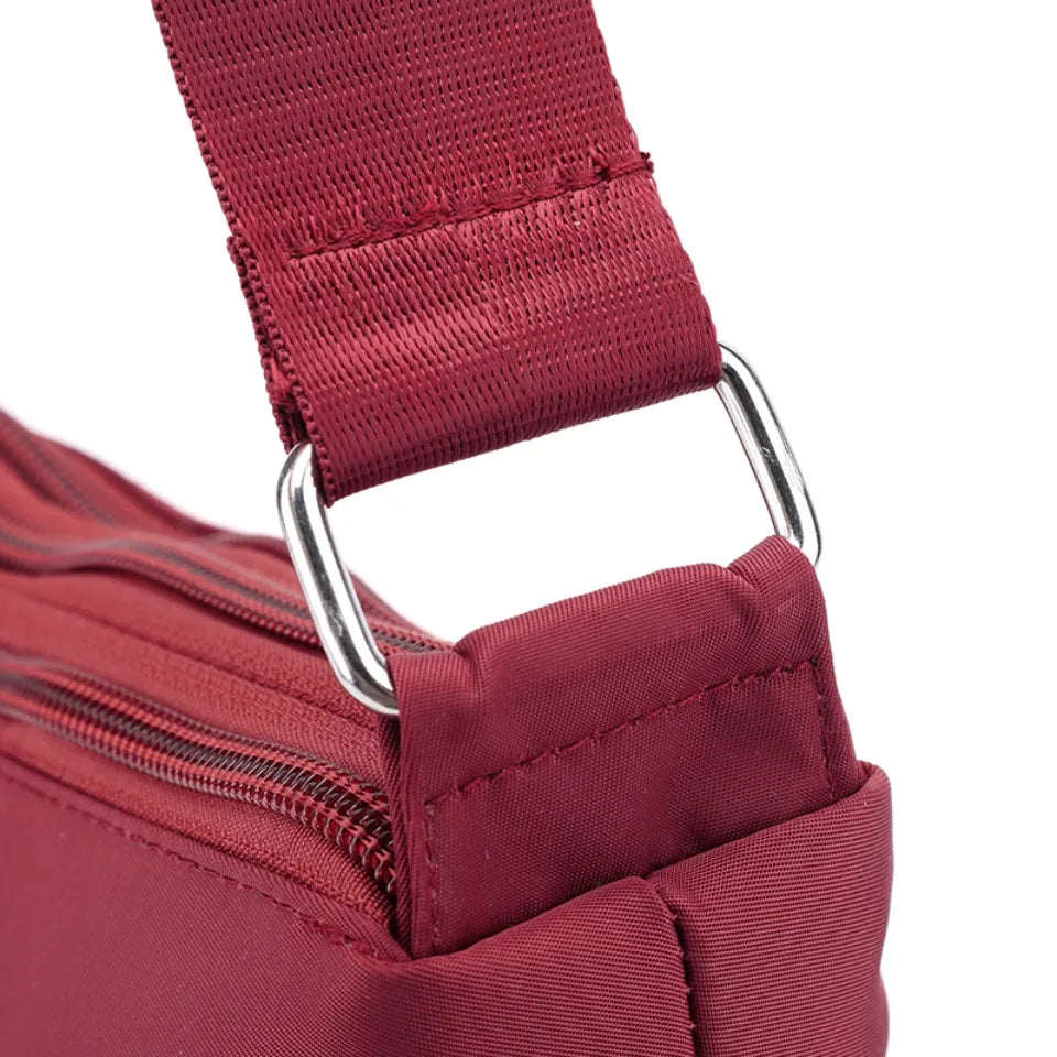 Waterproof Nylon Women Shoulder Bag Three Layers Handbag Ladies Crossbody Bags for Mother Girls Messenger Travel Daily Use Bags