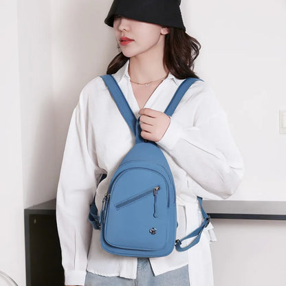 Waterproof Nylon Women Chest Shoulder Bags for Female Crossbody Sac Ladies Crossbody Bags Lightweight Girls Messenger Travel Bag