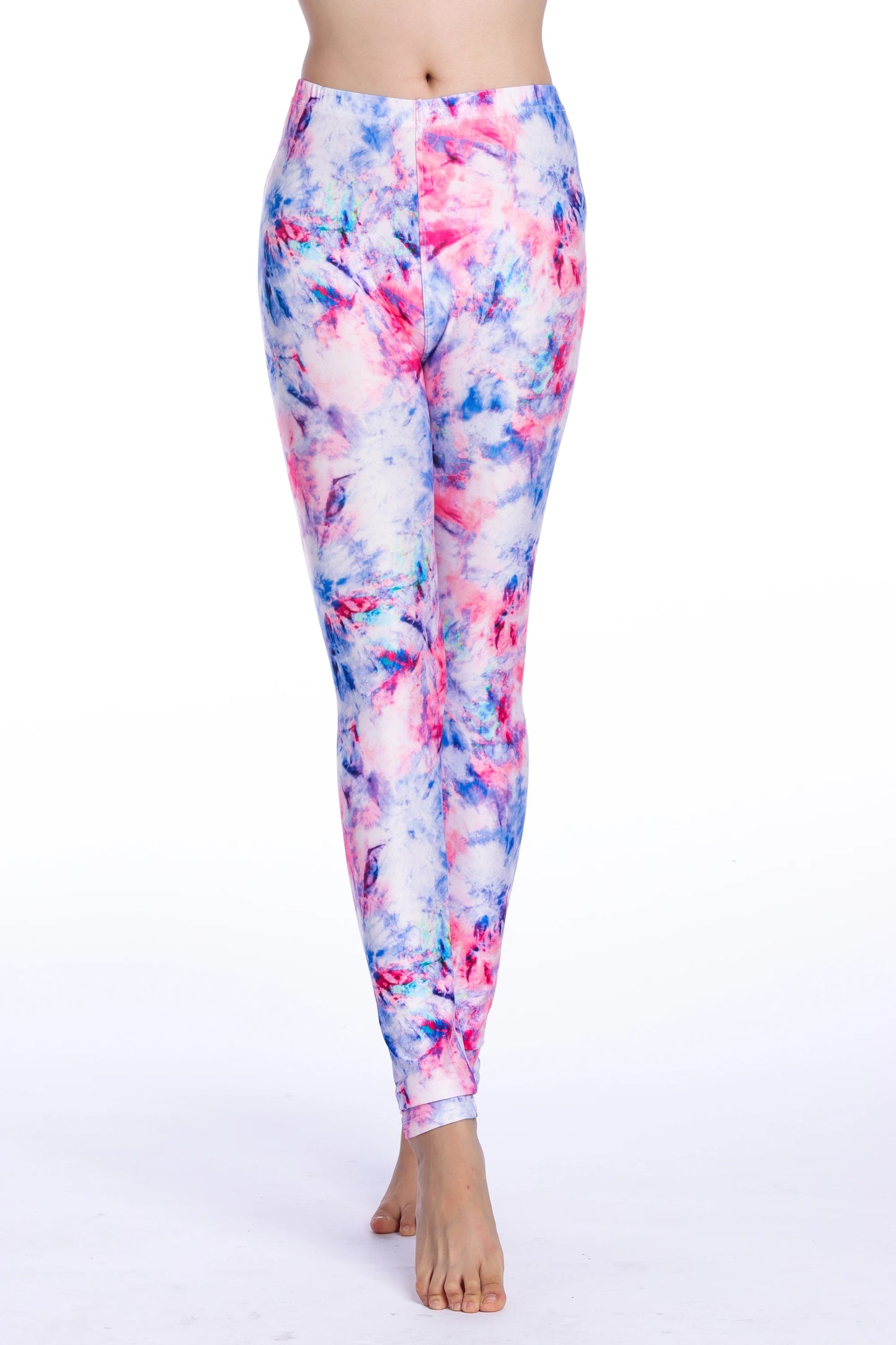 Women Leggings High Waist Cartoon Comic Beauty Print Trousers Soft Female Casual Elastic Pant