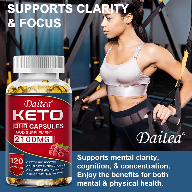 Daitea Fat Burning Weight Loss Keto Softgels - Helps with better body calorie breakdown, weight management and health