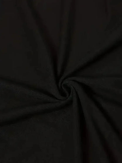 Plus Size Women'S Inspirational Quote T-Shirt,Short Sleeve Crew Neck, Regular Length, Summer Top, Black with Letter Print Design