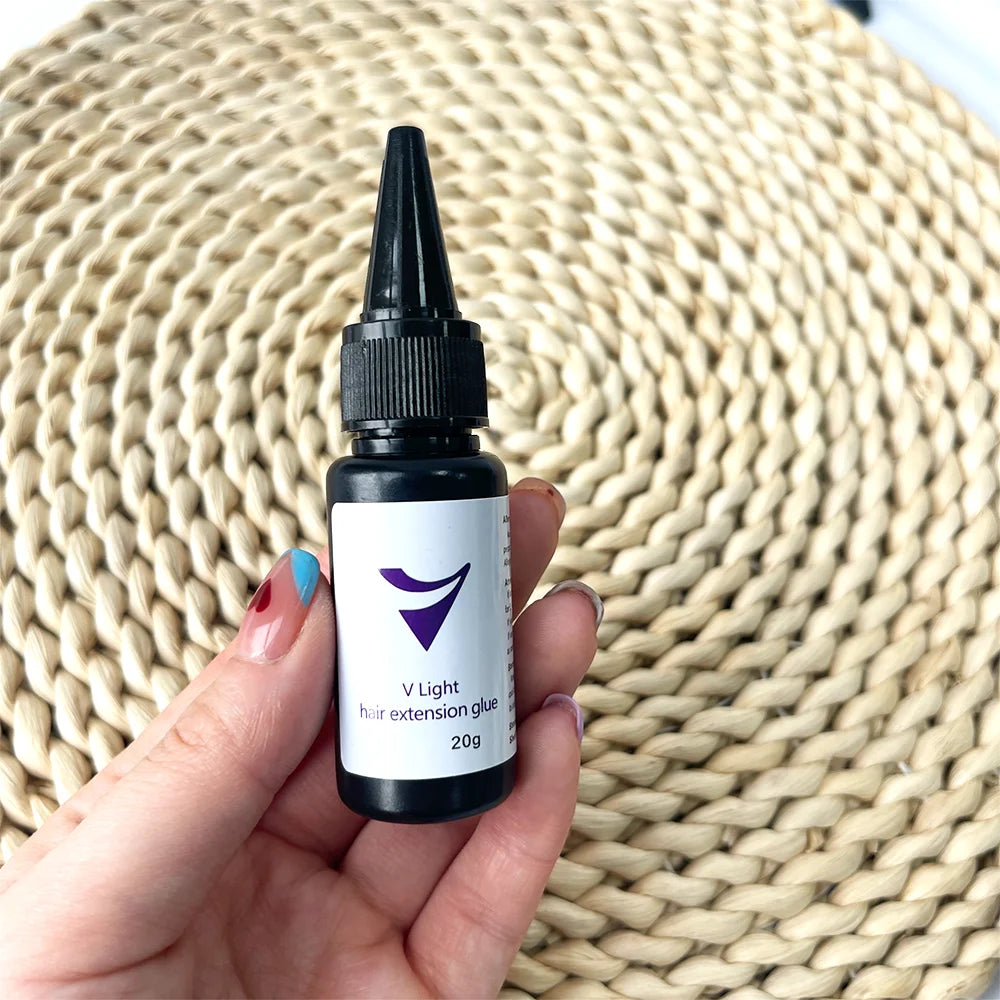 V-Light glue 20g for Tape hair extension tool professional V-Light Technology glue for HairExtension Wig Hair Piece