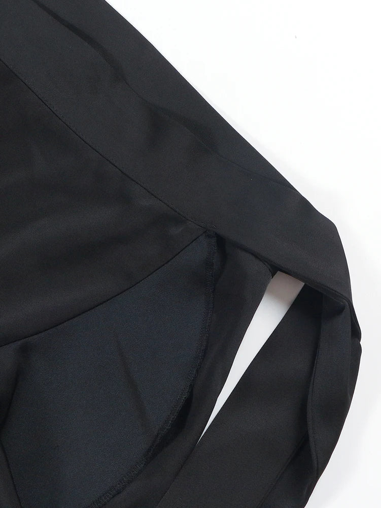 Plus Size 2025 New Women's Irregular Layered Solid Colour Half-body Skirt Polyester Versatile Elastic Waist Temperament Elegant