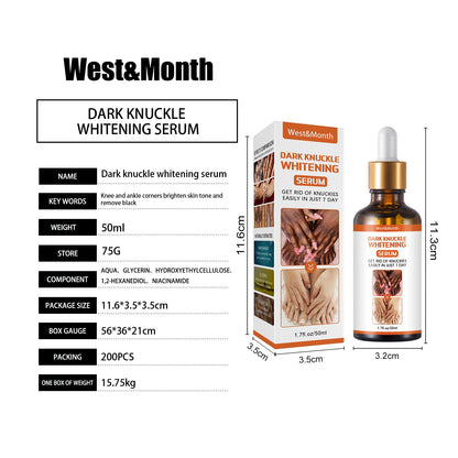 WEST MONTH Darkening Beauty Serum Effectively Moisturizes Skin Makes Skin Smoother Tender Moisturizing Exfoliates Evens Skin 50g