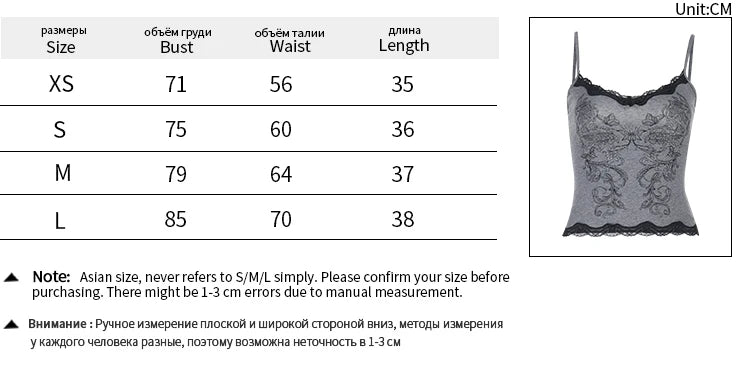 Goth Sexy Lace Corset Crop Tops Camis Y2K Harajuku Aesthetic Black Red Cross Basic Tank Top Summer Women Grunge Emo Streetwear