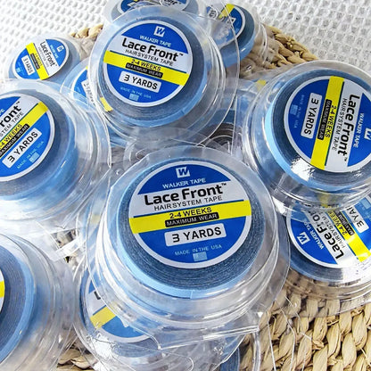 1/5PCS with box 0.8/1.0/1.27cm Width 3Yard Blue Ultra Hold Tape Double side tape Wig Glue Hair System Tape For Toupee