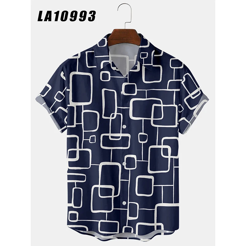 2024 Men's Shirts Creative Panda Printed Short Sleeve Shirt Men Street Summer Hawaii Beach Retro Harujuku For Badiee Stylez