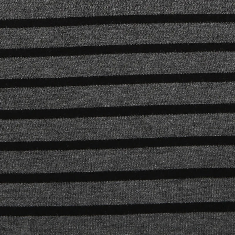 Lamuusaa Grunge Top y2k Clothes Women Cybercore Striped Off Shoulder Long Sleeve T Shirt 2000s Gothic Clothing Fall Streetwear