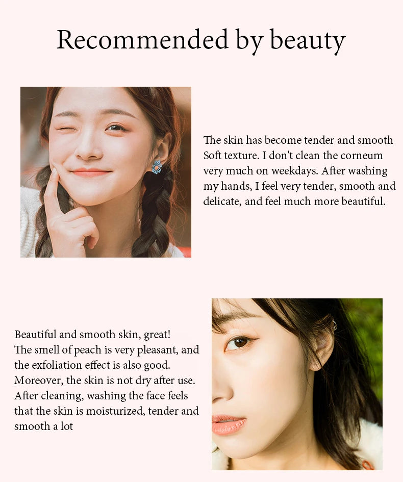 BIOAQUA Honey Peach Exfoliating Cream Facial Scrub Exfoliant Body Scrub Moisturizing Nourishing Exfoliator Skin Care Exfoliants