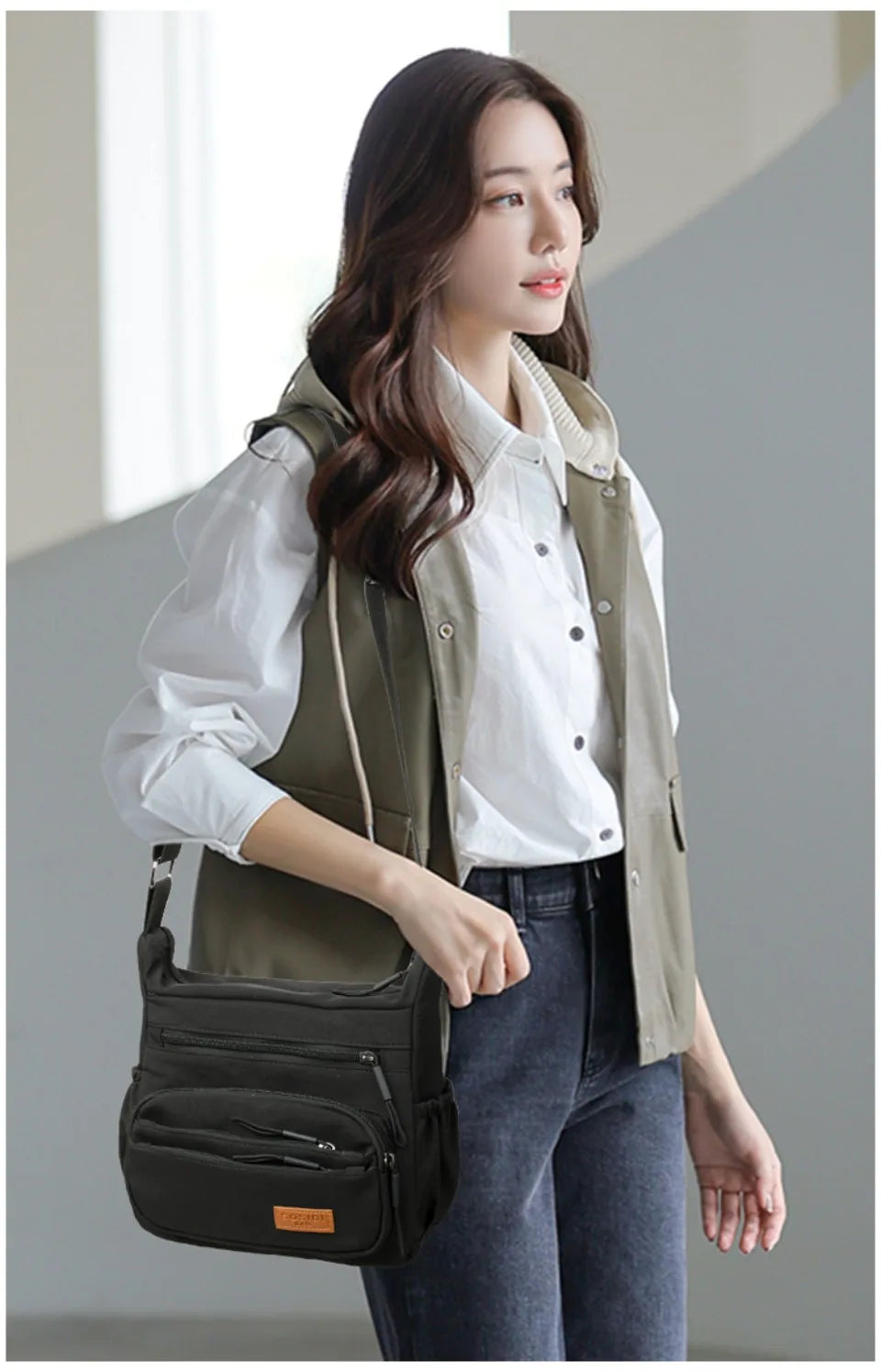 Multiple pockets Nylon Purses And Handbags Women Shoulder Bag Luxury Handbags Women Bags Designer Crossbody Bags for Women 2025