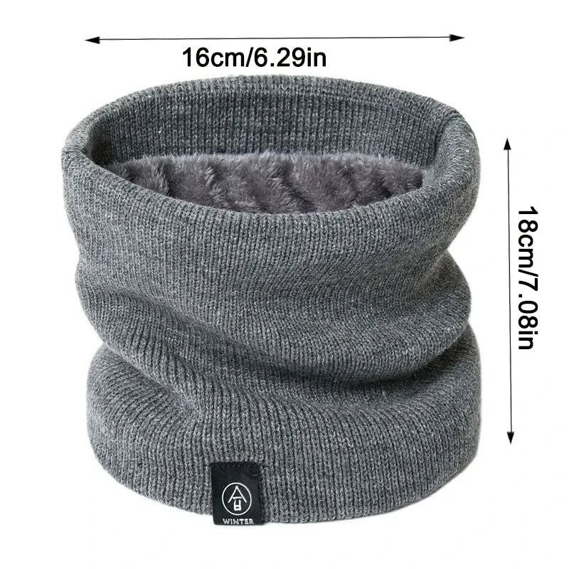 Fashion Women Knitted Scarf Solid Cashmer Like Winter Snood Scarves Lady Warm Thick Unisex Men Neck Scarfs Ring Badiee Stylez